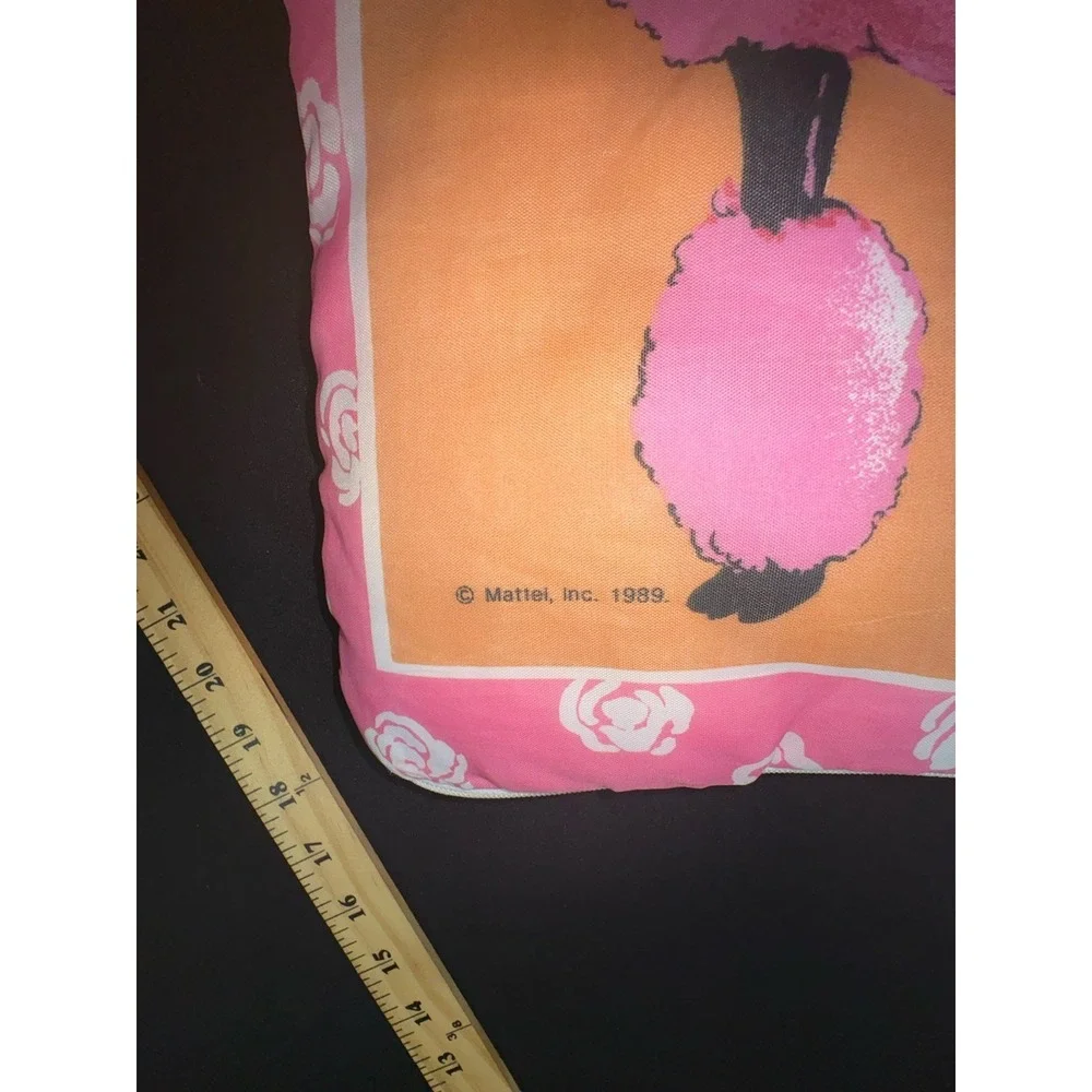 Vintage 80s Barbie Poodle Pink Sleeping Bag Camping Kids Blanket 53x28”
